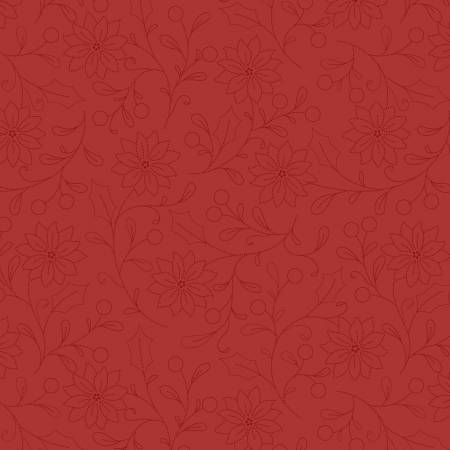 Make it Merry R791440D-RED Red Dotted Floral