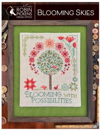 Blooming Skies Cross Stitch Pattern
