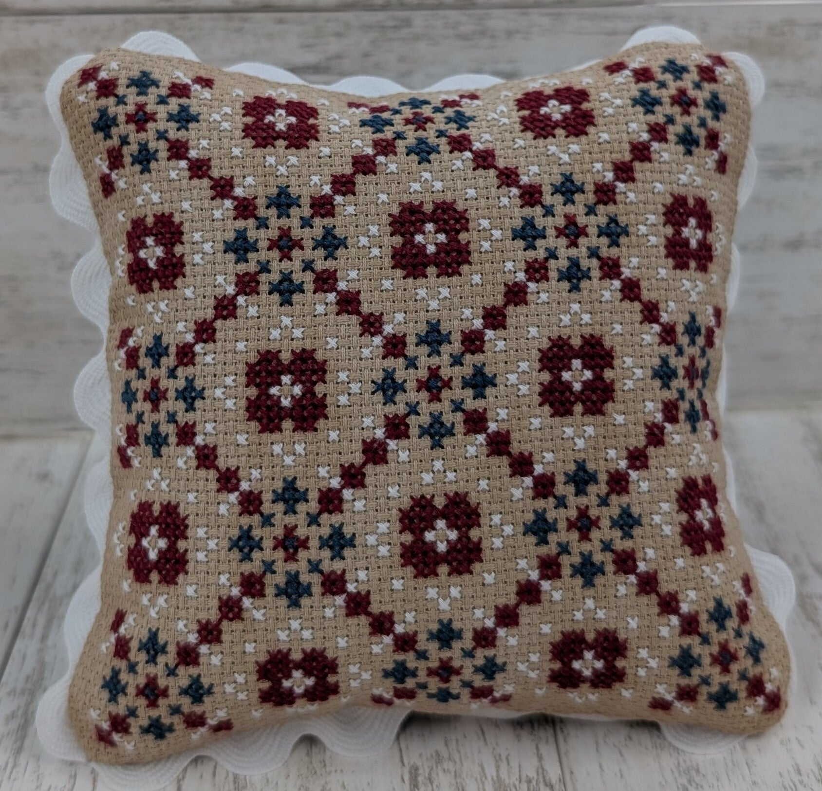 Red White and Blue Quilt Cross Stitch Kit