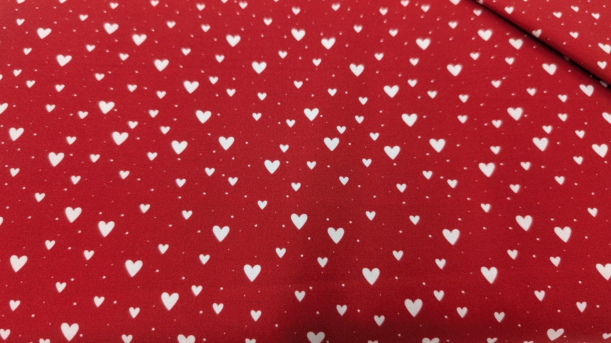 Red with White Hearts 4497-140