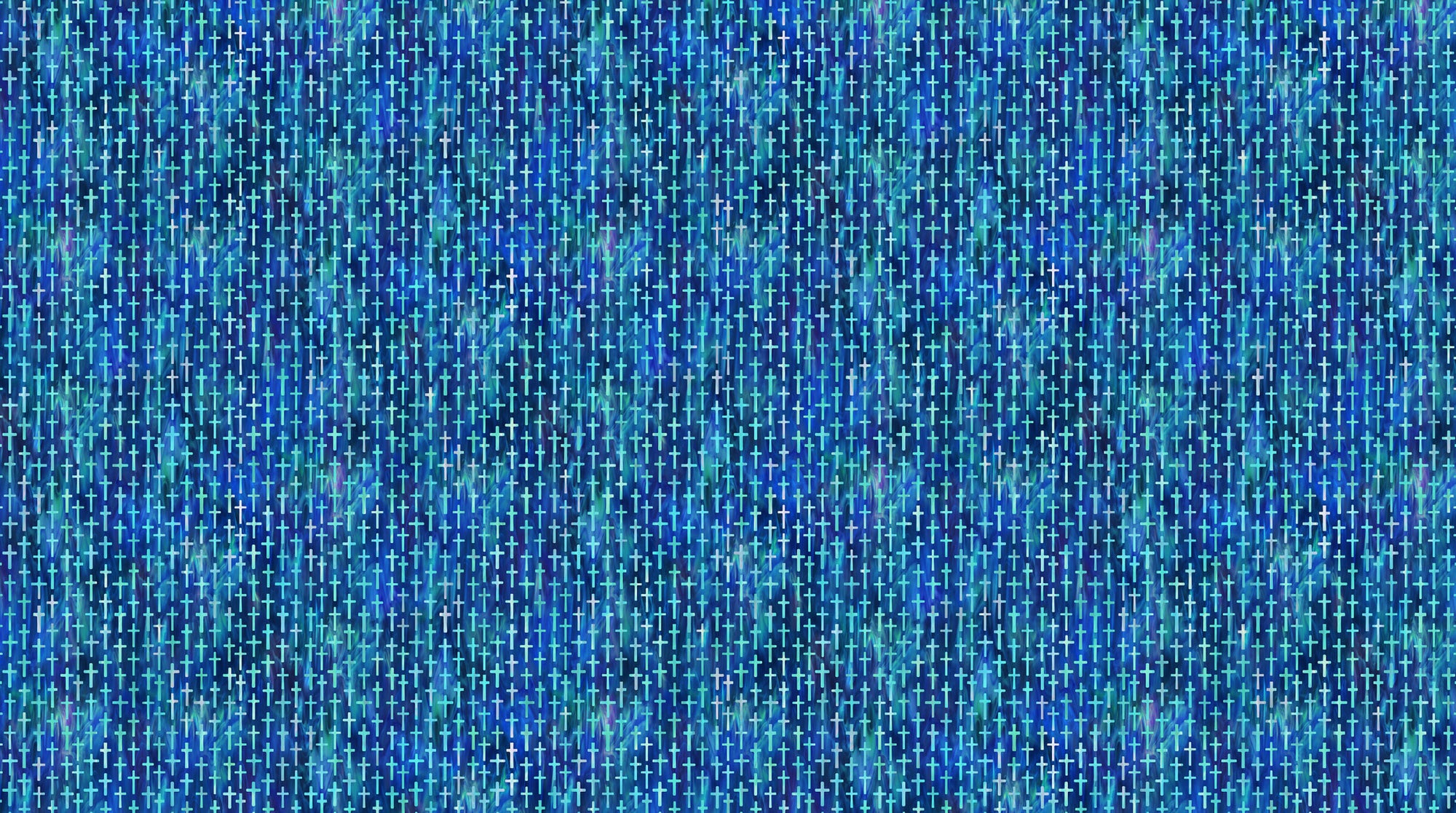 Risen DP28663-48 Blue Multi Small Cross