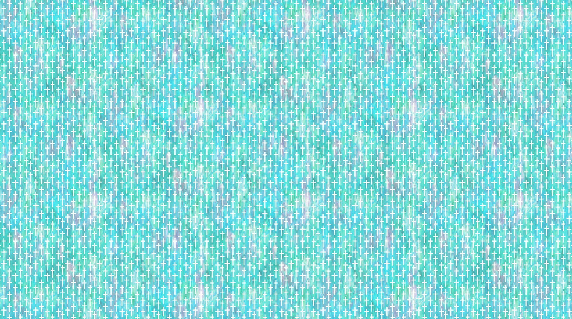 Risen DP28663-64 Turquoise Multi Small Cross