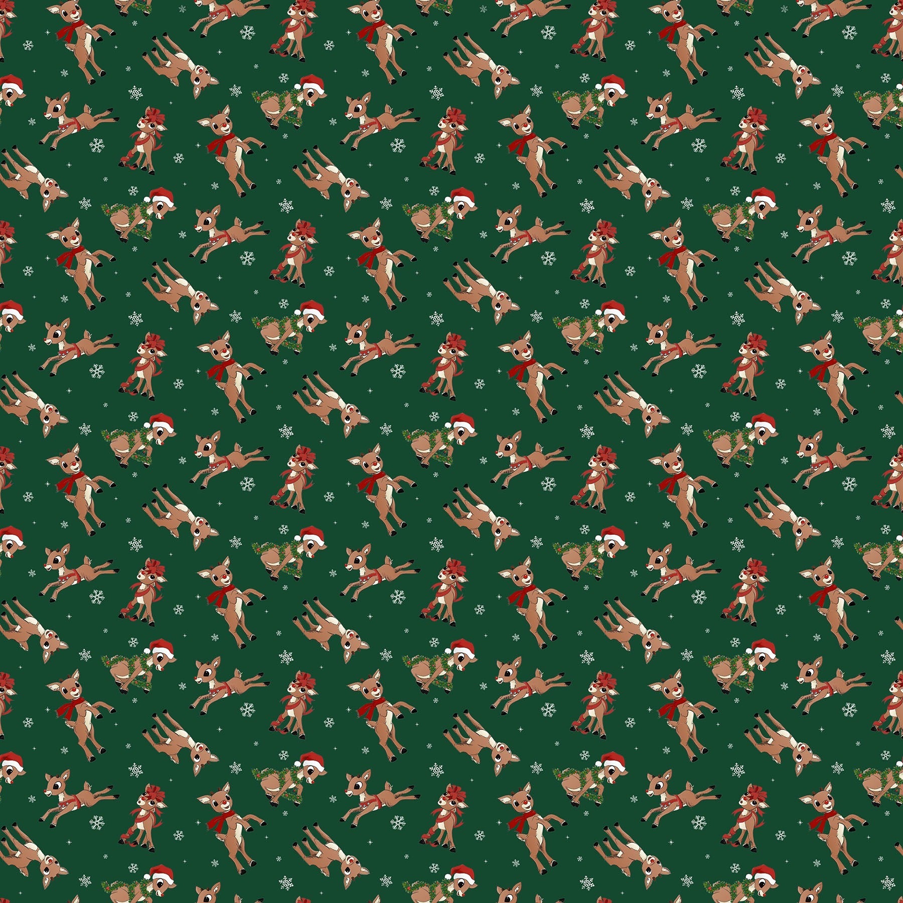 Rudolph the Red-Nosed Reindeer RD1001-78 Dark Green