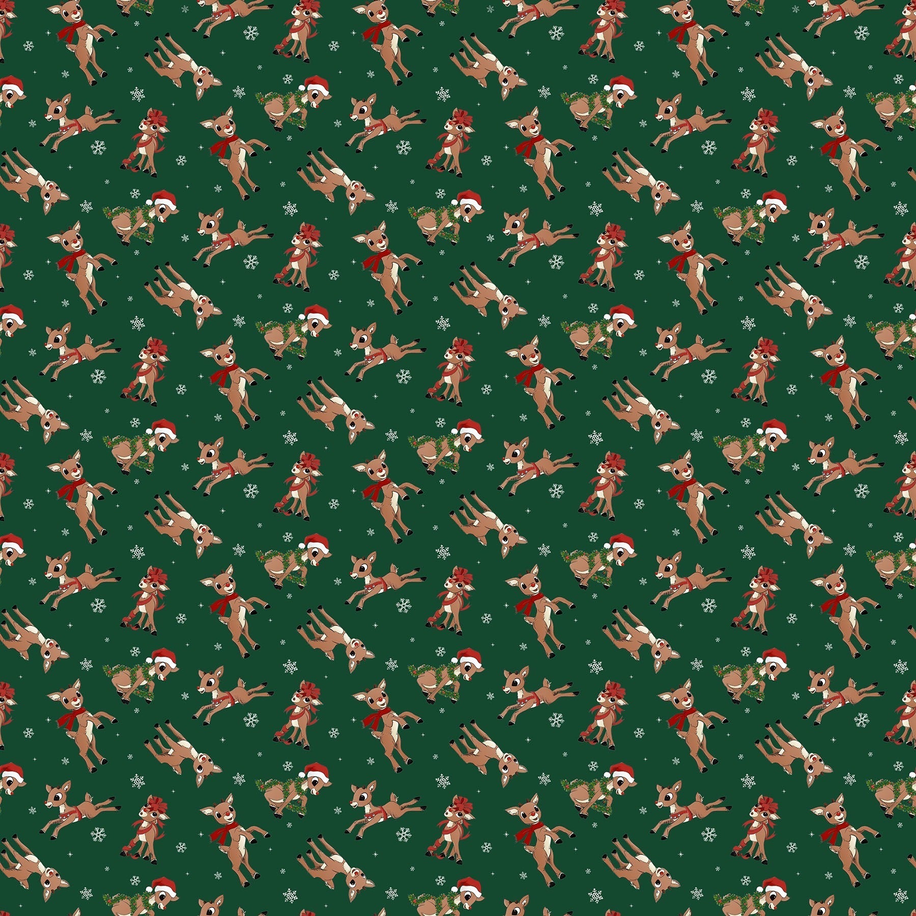 Rudolph the Red-Nosed Reindeer RD1001-78 Dark Green