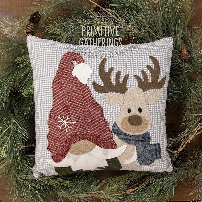Rudy & His Gnomie Pillow