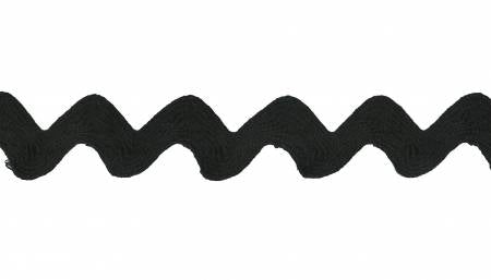 5/8in Cotton Ric Rack Black