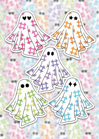 Quilt Ghost Stickers - Choose Your Favorite Color