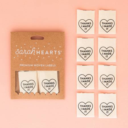 Thanks I Made It Heart Organic Cotton Labels