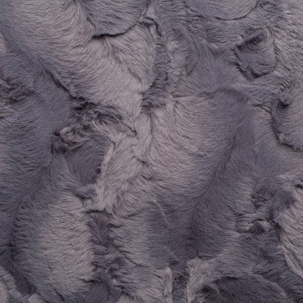 60" Wide Charcoal Cuddle Luxe Hide