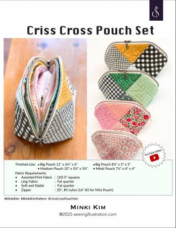 Criss Cross Pouch Set Pattern