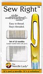 Sew Right Set of 12 side Threading Needles