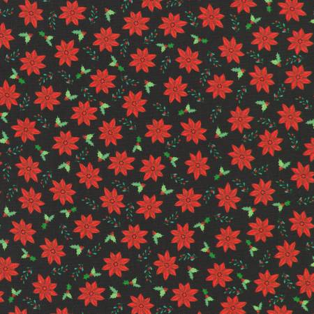 Tiny Tidings 23907-2 Black Poinsettias