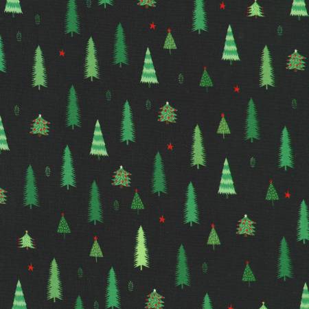 Tiny Tidings 23910-2 Black Christmas Trees