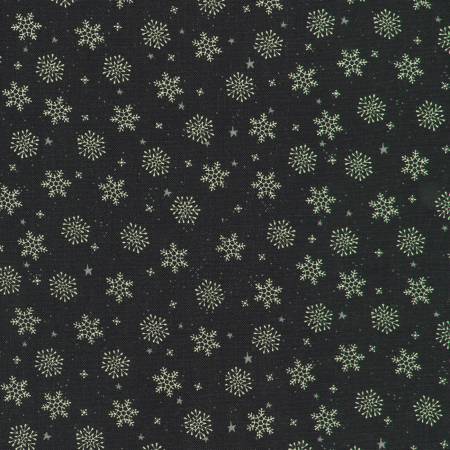 Tiny Tidings 23911-2 Black Snowflakes