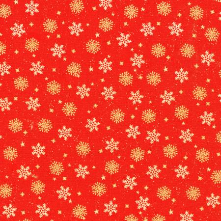 Tiny Tidings 23911-3 Red Snowflakes