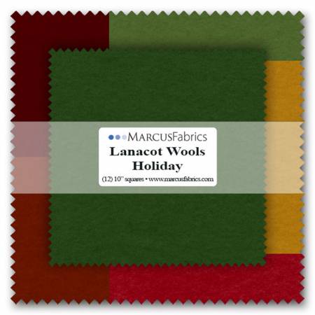 Holiday Lanacot Wools 10in Squares