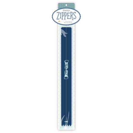 Lori Holt Happy Zippers 22in Navy