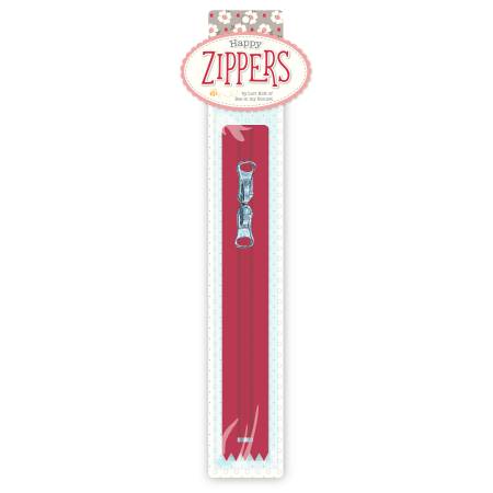 Lori Holt Happy Zippers 16in Red