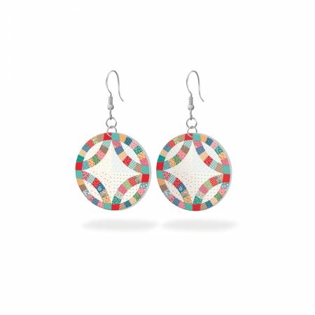 Leather Circle Earrings Home Town - Wedding Ring 