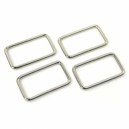 Four Rectangle Rings 1 1/2" Nickel