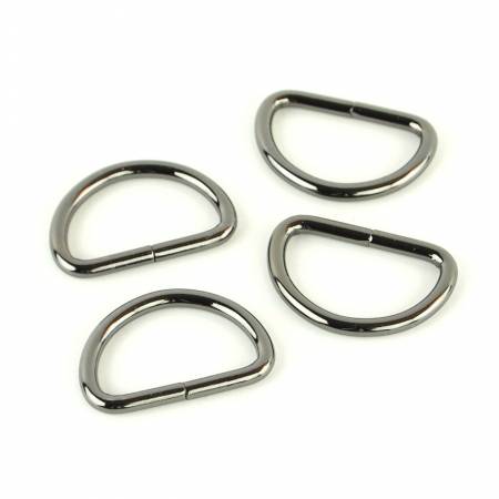 Four D-Rings 1" Gunmetal