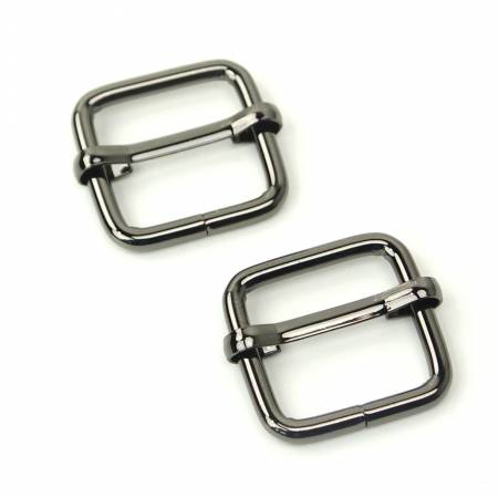 Two Slider Buckles 3/4" Gunmetal