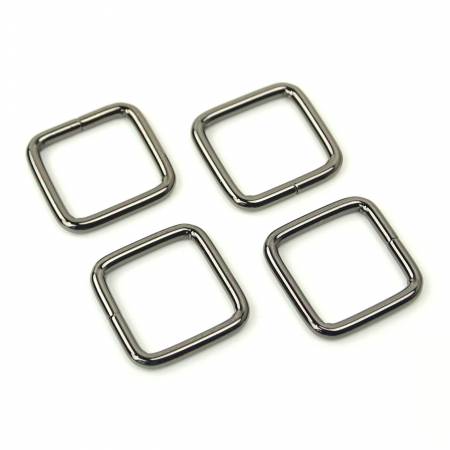 Four Rectangle Rings 3/4" Gunmetal