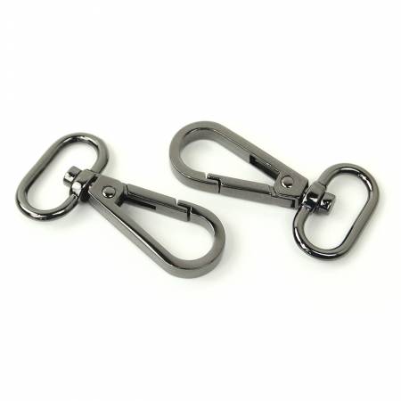 Two Swivel Hooks 3/4" Gunmetal