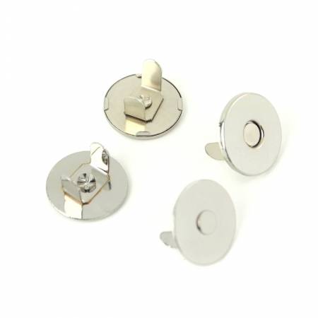 Two Magnetic Snaps 3/4" Nickel