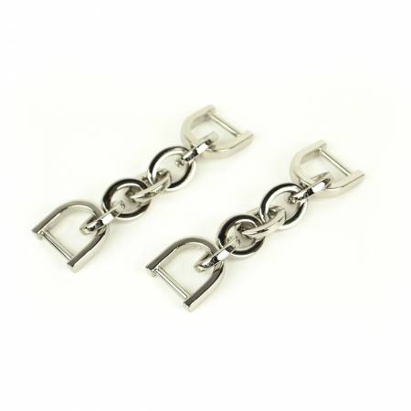 Two Chain Strap Connectors Nickel