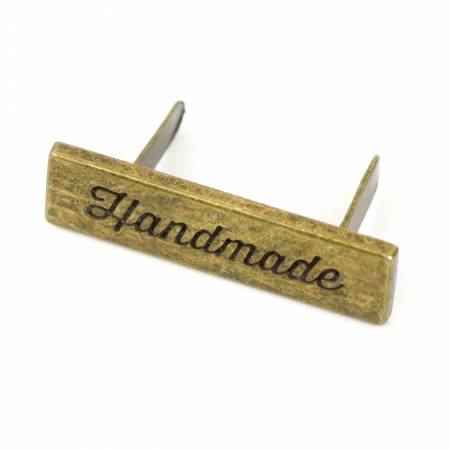 Handmade Bag Label Antique Brass
