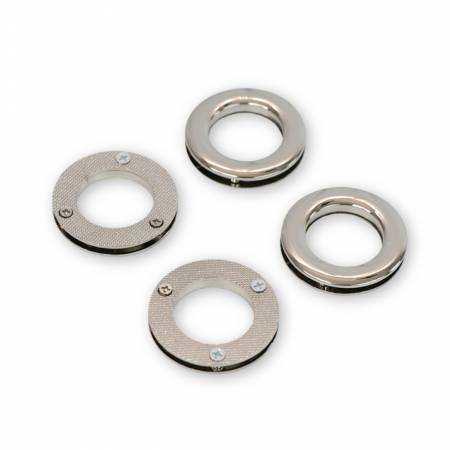 Four Screw Together Grommets 1" Nickel