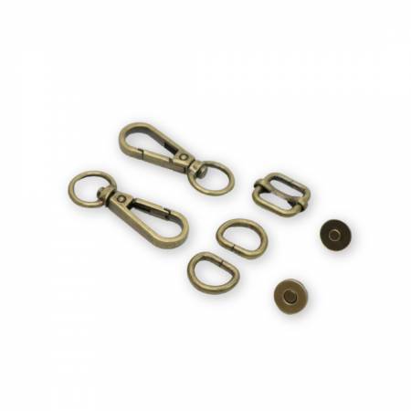 1/2" Level 4 Basic Hardware Kit Antique