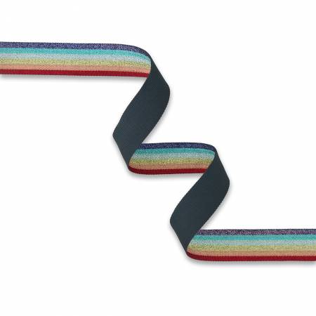 Metallic Rainbow Webbing 1-1/2in x 3 yd