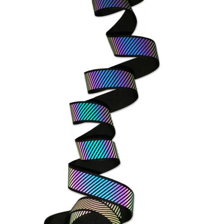 Reflective Diagonal Stripe Webbing 1 1/2" x 3 Yard Pack