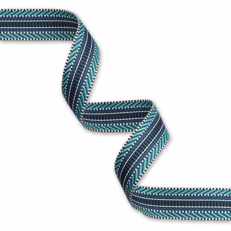 Railroad Track Blues Webbing 1-1/2in x 3 yd