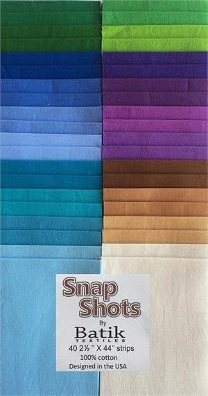 Snap Shot Jelly Roll Summer Solid Batiks