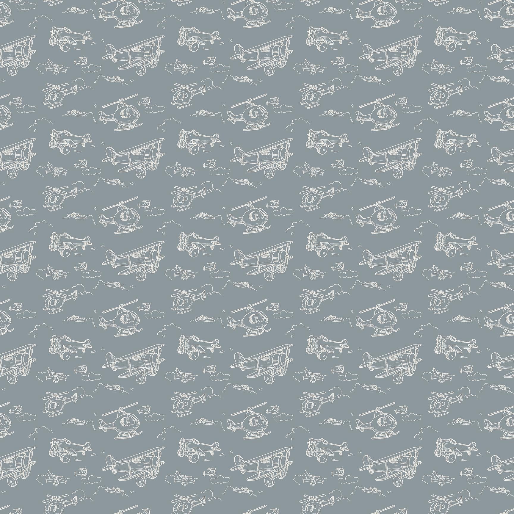 Soaring Dreams 91241-62 Teal Planes