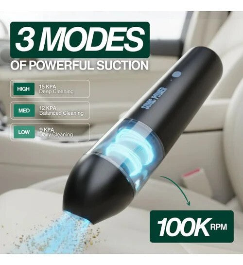 Sonic Power Mini Vacuum Black