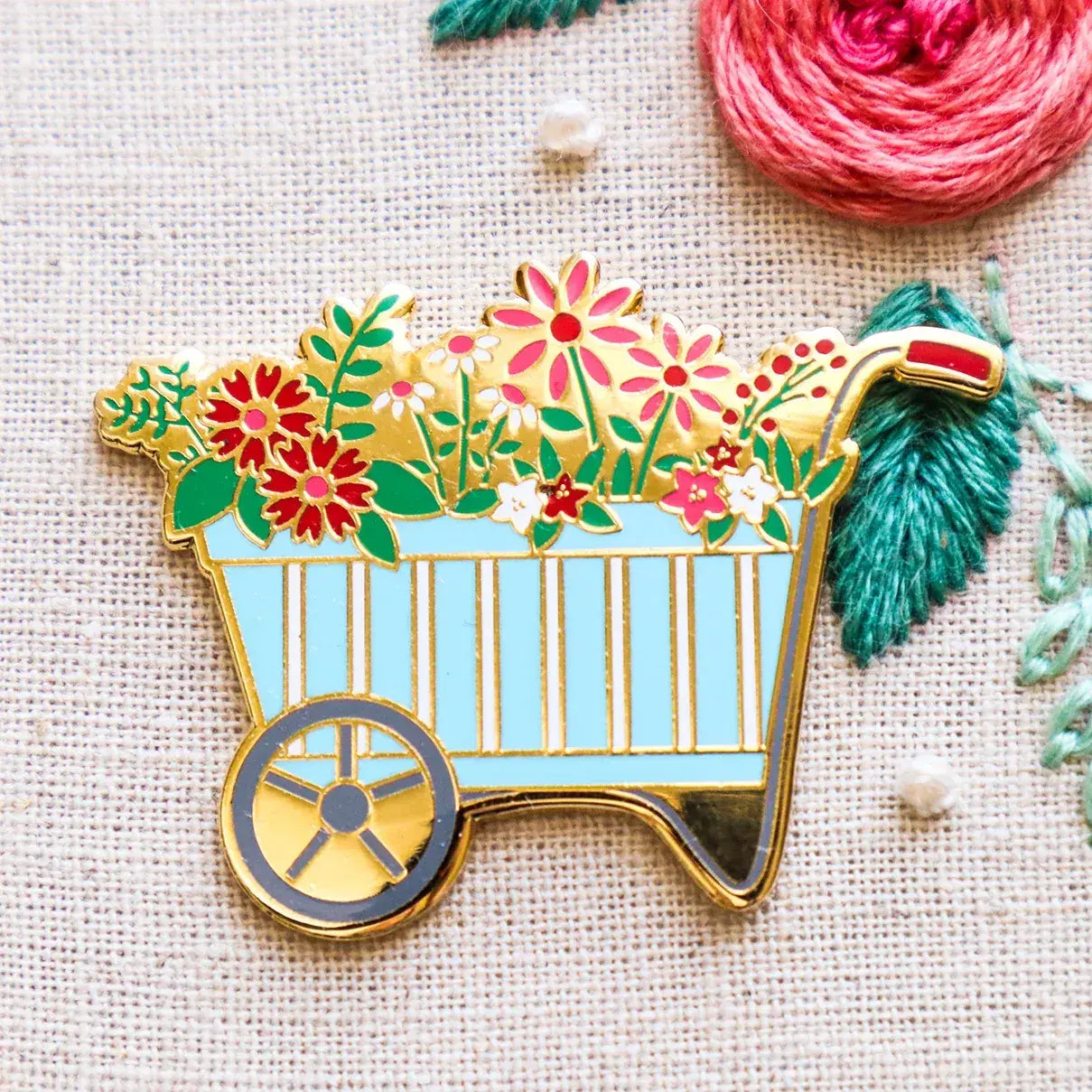 Spring Wheelbarrow Needle Minder