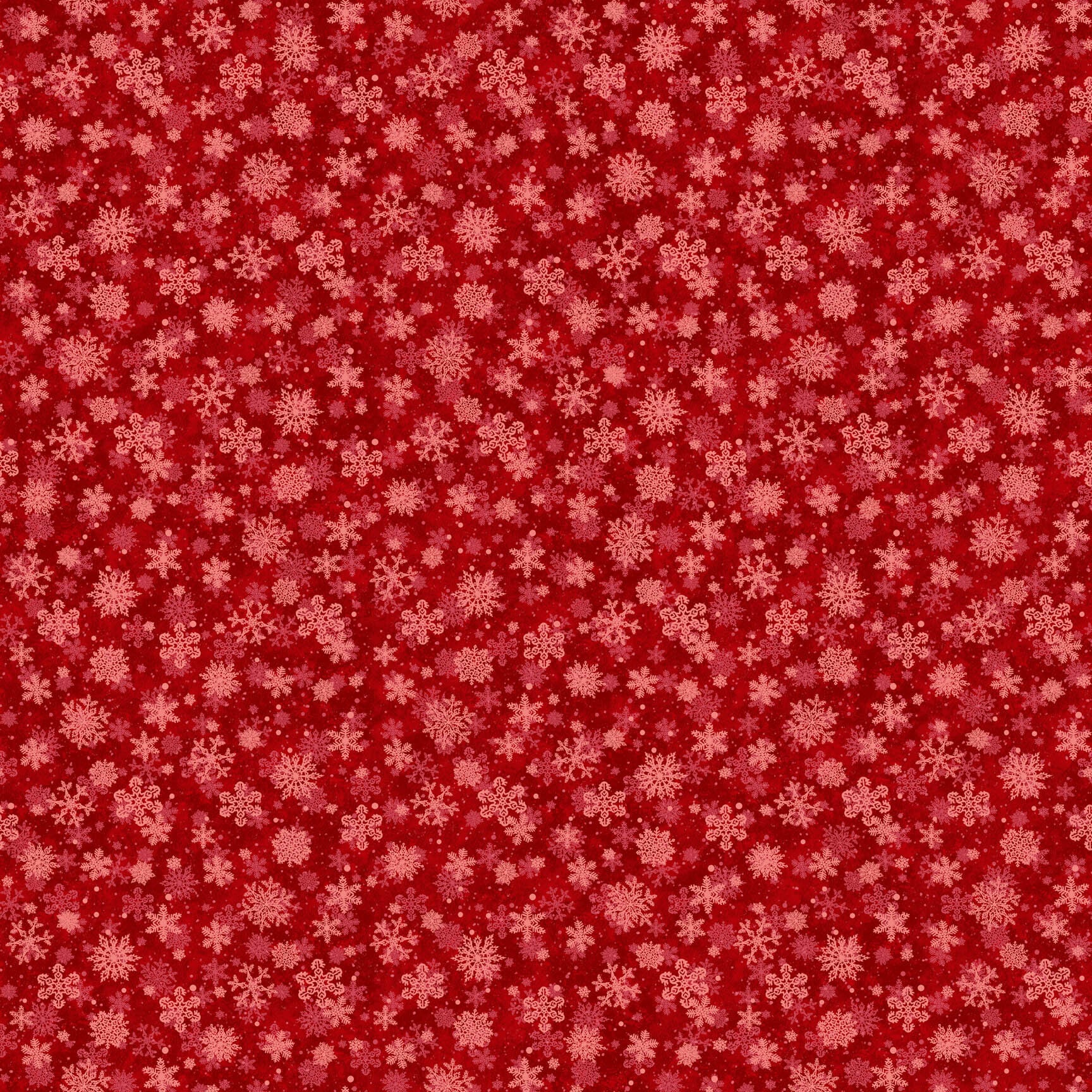 St. Nicholas 28219-24 Red Snowflakes