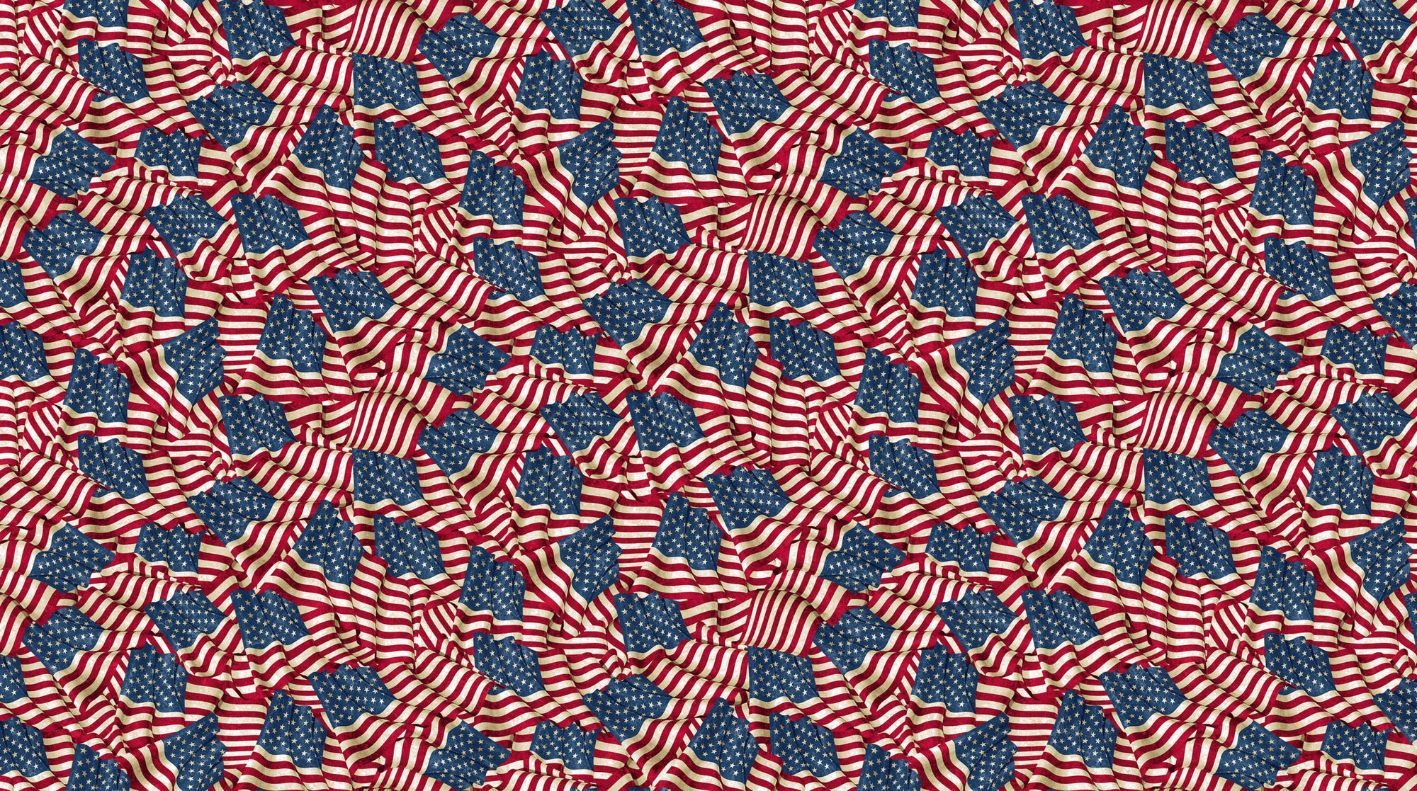Stars and Stripes 14 29043-12 Beige Multi Flags