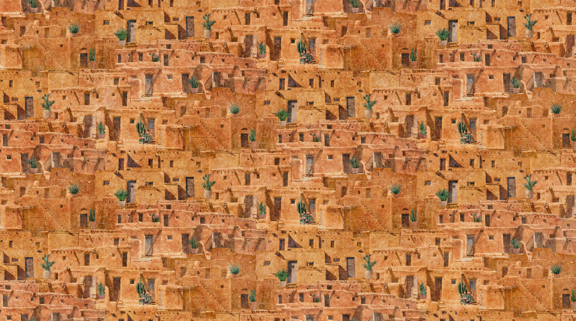 Stonehenge Sedona Spirit Rust Adobe Houses DP28245-37