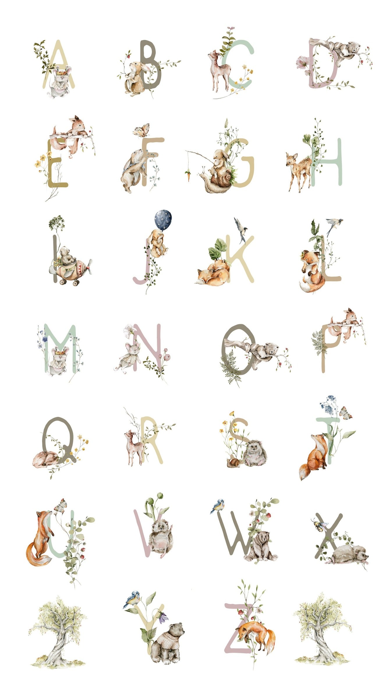 Story Book 91333-10 Alphabet White Panel