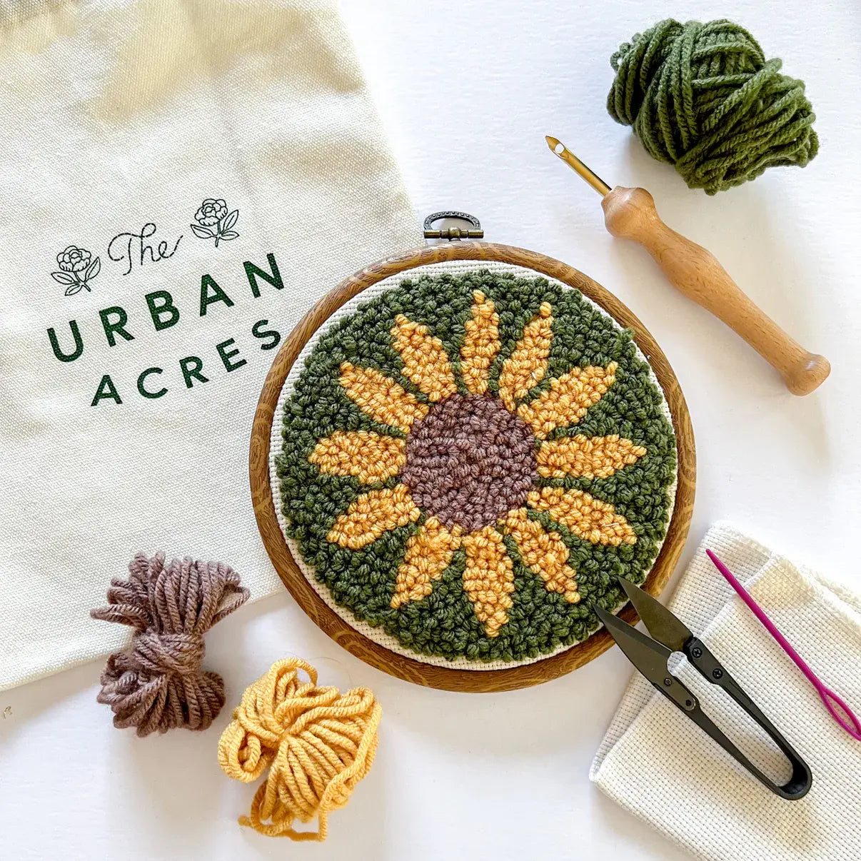 Sunflower Punch Needle Kit - Beginner Kit