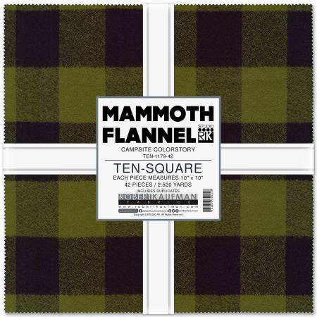 Mammoth Flannel Layer Cake Campsite 42 Pieces