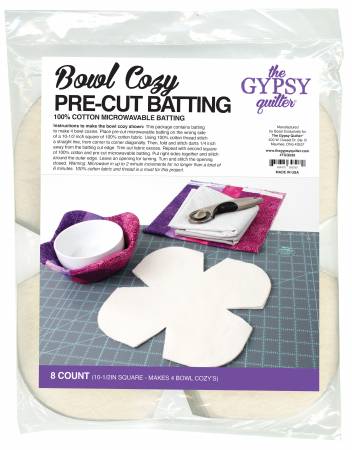 Pre-Cut Bowl Cozy Batting Sm