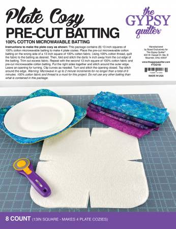 Pre-Cut Plate Cozy Hot Pad