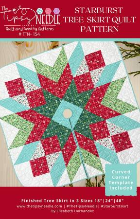 Starburst Christmas Tree Skirt Pattern