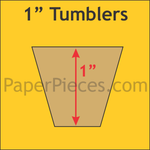 1" Tumbler English Paper Piecing Papers 100 count